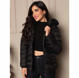Jaqueta bobojaco puffer com capuz removível (estoque limitado)