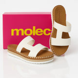 Sandália feminina Casual Flatform Moleca
