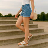 Sandália feminina Casual Flatform Moleca
