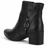 Bota Coturno Cano Curto Couro Bottero Burnish Fivela
